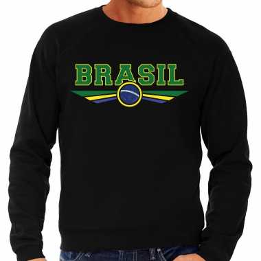 Brazilie / brasil landen sweater / trui zwart heren