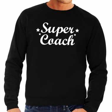 Super coach cadeau sweater zwart heren