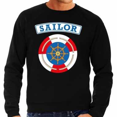 Zeeman/sailor verkleed sweater zwart heren