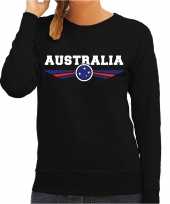 Australie australia landen sweater zwart dames