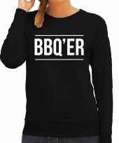 Bbq er bbq barbecue cadeau sweater trui zwart dames