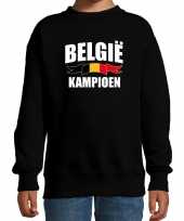 Belgie kampioen supporter sweater trui zwart ek wk kinderen