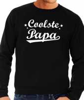 Coolste papa cadeau sweater zwart heren