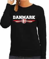 Denemarken danmark landen sweater zwart dames