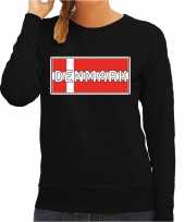 Denemarken denmark landen sweater zwart dames