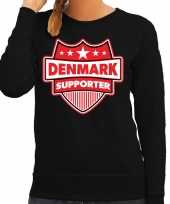 Denemarken denmark schild supporter sweater zwart dames