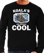 Dieren koala beer sweater zwart heren koalas are cool trui