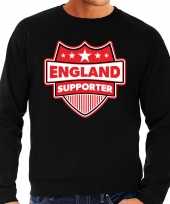 Engeland england schild supporter sweater zwart heren
