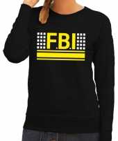 Fbi logo sweater zwart dames