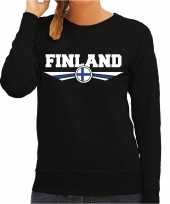 Finland landen sweater zwart dames 10209582