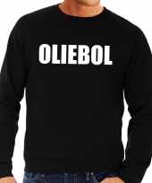 Foute jaarwisseling trui sweater oliebol zwart heren