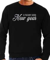 Fuckin good new year trui sweater zwart heren