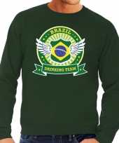Groen brazil drinking team sweater heren