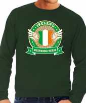 Groen ireland drinking team sweater heren