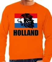 Grote maten oranje sweater trui holland nederland supporter leeuw vlag ek wk heren