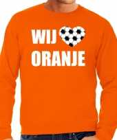 Grote maten oranje sweater trui holland nederland supporter wij houden oranje ek wk heren