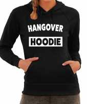Hangover hoodie fun hooded sweater dames zwart