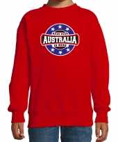 Have fear australia is here australie supporter sweater rood kids