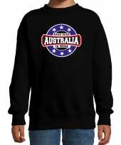 Have fear australia is here australie supporter sweater zwart kids