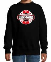 Have fear denmark is here denemarken supporter sweater zwart kids