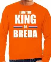 I am the king of breda koningsdag sweater trui oranje heren