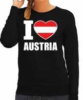 I love austria sweater trui zwart dames