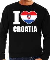I love croatia sweater trui zwart heren