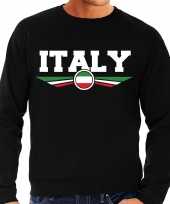 Italie italy landen sweater trui zwart heren