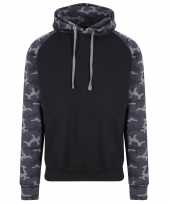 Just hoods capuchon sweater camouflage black heren