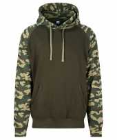 Just hoods capuchon sweater camouflage green heren