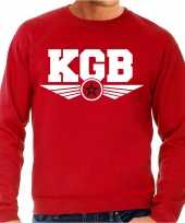 Kgb agent verkleed sweater trui rood heren