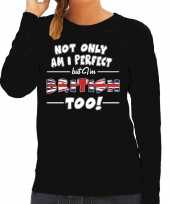Not only perfect british groot brittannie sweater zwart dames