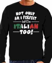 Not only perfect italian italie sweater zwart heren