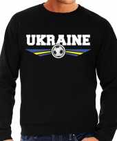 Oekraine ukraine landen voetbal sweater zwart heren