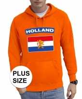 Oranje holland vlag grote maten sweater trui heren