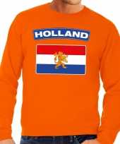 Oranje holland vlag sweater volwassenen
