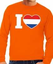 Oranje i love holland sweater volwassenen