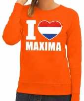 Oranje i love maxima sweater dames