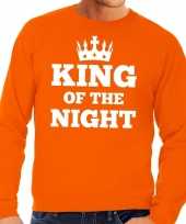 Oranje king of the night sweater heren