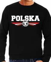 Polen polska landen voetbal sweater zwart heren