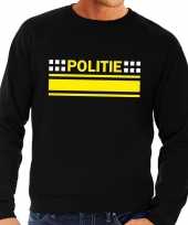 Politie logo sweater zwart heren