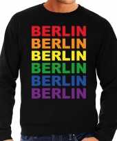 Regenboog berlin gay pride zwarte sweater heren