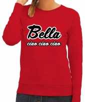 Rode bella ciao sweater dames