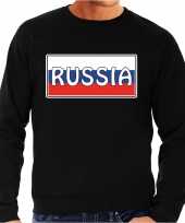 Rusland russia landen sweater zwart heren