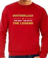 Sinterklaas sweater outfit the man the myth the legend rood heren
