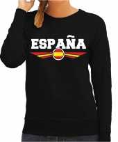 Spanje espana landen sweater zwart dames