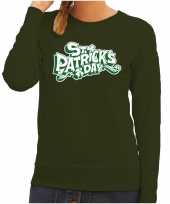 St patricksday sweater groen dames