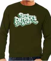 St patricksday sweater groen heren