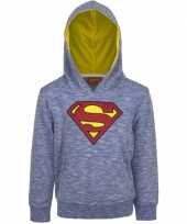 Superman capuchon sweater blauw jongens