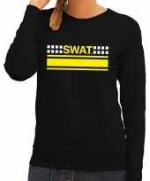 Swat team logo sweater zwart dames